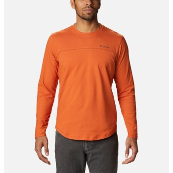 Columbia Rugged Ridge Long Sleeve Crew, Sudaderas Naranjas Para Hombre | 435069-FNA